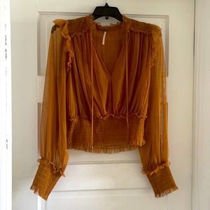 Burnt Orange Free People Top